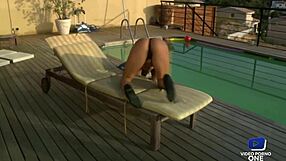 Yesenia Rock Strips and Teases on Balcony for All Neighbors