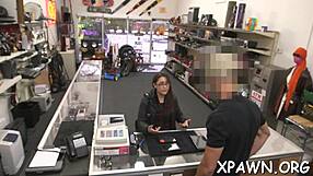 intensive bimbo dilettante is in the store getting rammed in hardcore blowjob contest