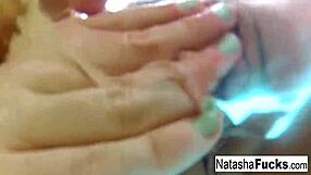 Natasha nice and alison tyler lick and finger each other