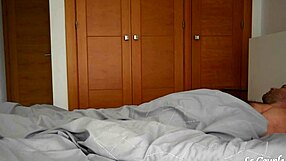 Horny Wife Catches Husband Masturbating, Sucks His Hard Cock, And Licks Her Pussy In 69 Position