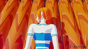 one piece 3d sex parody nami gets gangbang banged.