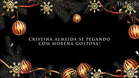 Loira and morena get steamy in Christmas special.