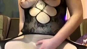 a sexy cam girl rides dildo on webcam