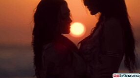 tori easton licks charlotte sins' ass and pussy in transsexual scene