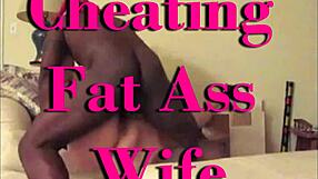 Fat Ass Cheating Wife RIDES Lover HARD