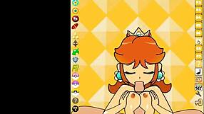 Mario Princess Daisy Gets Naughty in PPPPU Game Hentai Scene