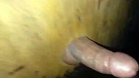 feeling intense pleasure in glory hole cum session