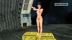 Indian Girl in 3D Cartoon Masturbates with Banana in Wild Poses!