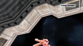 Indian Girl in 3D Cartoon Masturbates with Banana in Wild Poses!