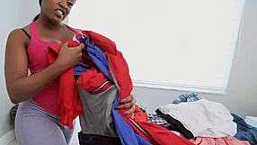 sexy ebony maid with big tits and ass