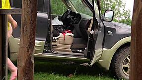 Fat Milf Lesbians Filming Outdoor Porn