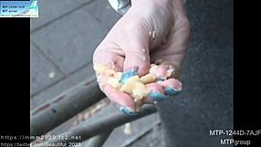 Asian amateurs with manicured nails for fetish play