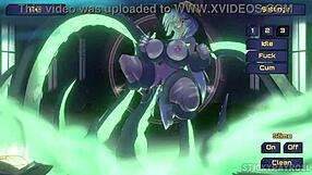 Spunkstock music festival - babe with silver hair fucks in anime cosplay hentai sex game - part 4?