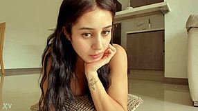 Hot Brunette Shows Juicy Ass on Web Chat