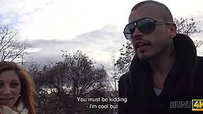 hunt4k shows jenifer red banging a stranger for cash in wild outdoor action