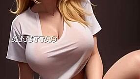 hey, watch this cute blonde ride a massive cock