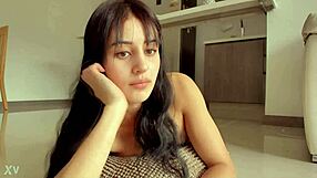 Hot Brunette Shows Juicy Ass on Web Chat