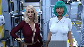 3D animated MILF vs Teen competition in Space Odyssey 3
