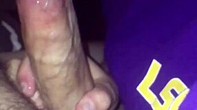 Sloppy deepthroat blowjob on big cock