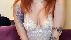 redhead playing with asshole in homemade anal assplay