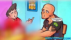 Cesta autem se zvrhla, když mladý kluk cucal a vzal dva ptáky do své těsné díry