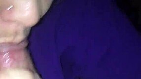 Sloppy deepthroat blowjob on big cock