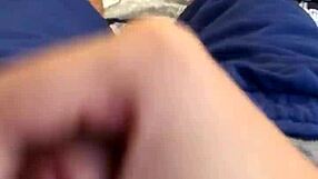 male jerks off on his bed loses nnn challenge