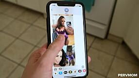 carmen valetina exposes hot pussy to stepson in lingerie