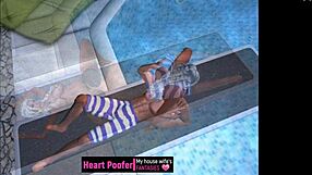 Public pool pleasure: A female animated adventure