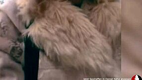 Red-haired milf, where's that cum on ass?