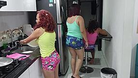 just banging my stepsister's sweet pussy using a thick dildo