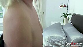 agedlove lacey has a hard big cock in her pussy even during the call with sucking and blowjob