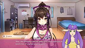Hentai game with Asian heroine Ninnin Days part 5.