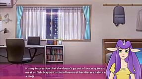 Hentai game with Asian heroine Ninnin Days part 5.