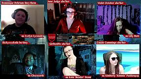 Monsters university roleplay on desk ends with cum!