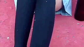 sexy latina couple fucks in school