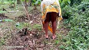 Ebony girl teases with panties until you cum.