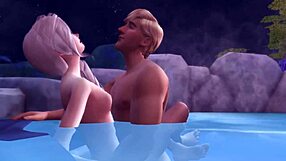 Frozen Betrayal 2 - Elsa and Kristoff Caught in Wild Public Sex - 3D Hentai Adventure