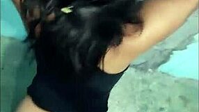 fucking a latina brunette against the wall, so intense yet tender