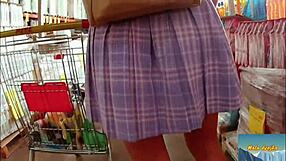 Mala Dvojka Goes Shopping Without Panties And Flashes Outdoors!