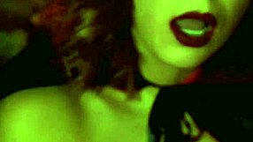 Feeling the Intense Pleasure as Sexy Devil Drips Hot Wax on Big Clit and Nipples.