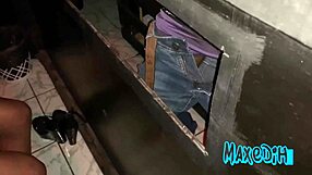 Husband films intense glory hole encounter