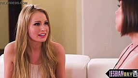 Beautiful lesbians spread legs for pussy play