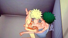my hero academia yaoi midoriya x bakugou hard sex handjob blowjob fucked creampie japanese asian manga anime game porn