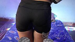 Cute Latina Gets Hot Cleaning Hose For Cash