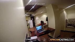 Black pov deepthroats white dick for intense facial