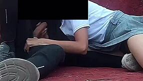 sexy latina couple fucks in school