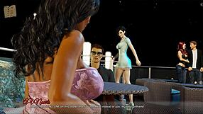 Beautiful tits and ass in alternative world
