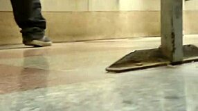 Two guys engage in intense gay action inside public toilet