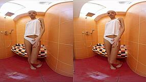 Karol Lilien Masturbates In Shower Then Bends Over For Doggystyle In Room